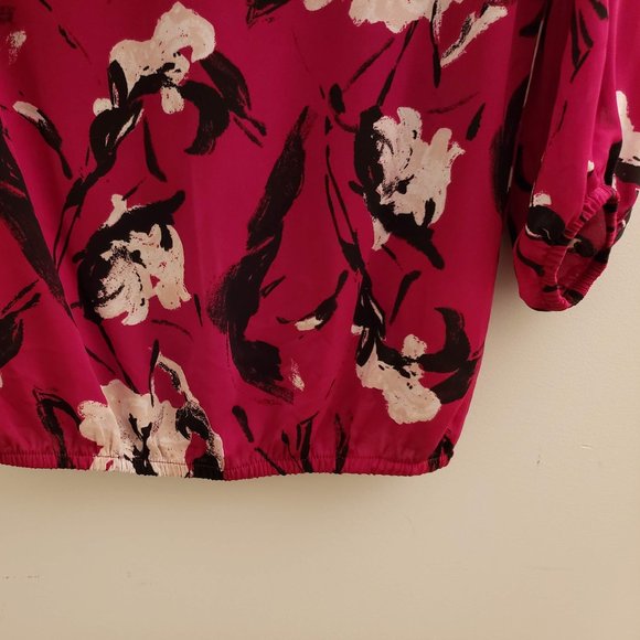 Dynamite XS floral blouse red/rose - Picture 2 of 6